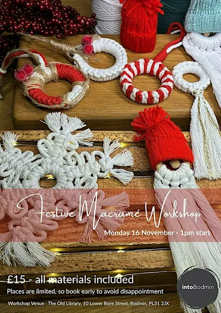 Macramé Festive Decorations Workshop