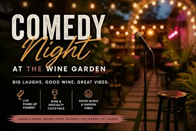 Wine Garden Comedy Show Night