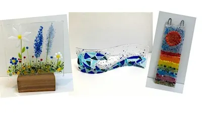 Fused glass workshop inc optional Christmas shapes