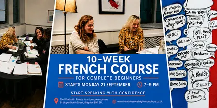 10-Week French Course for Complete Beginners – Monday Evenings