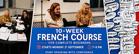 10-Week French Course for Complete Beginners – Monday Evenings