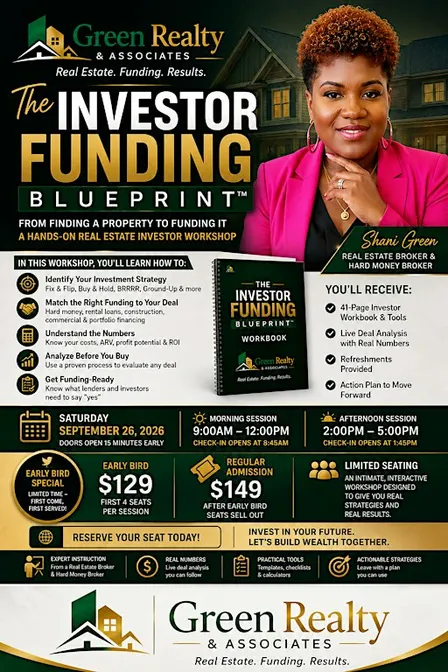 The Investor Funding Blueprint: A Hands-On Real Estate Investor Workshop