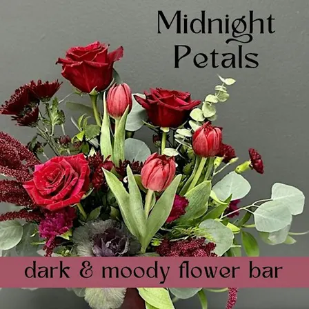 Midnight Petals Bouquet Bar- Dietz Floral Studio