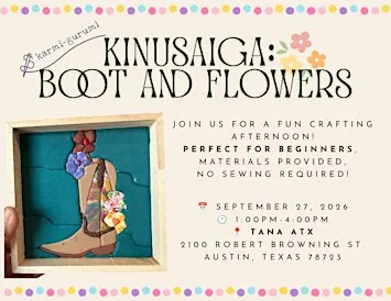 Kinusaiga: Boot and Flowers