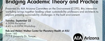Bridging Academic Theory and Practice: An AIA Arizona COTE Event
