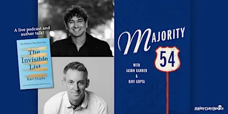 Majority 54 Live! The Invisible List, with Rainy Day Books