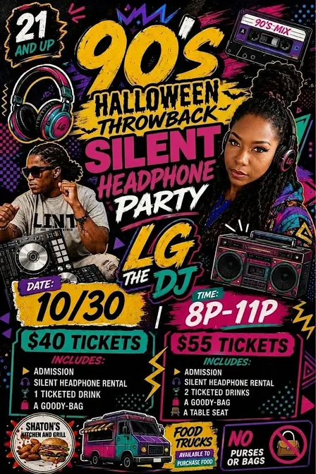 90’s “HALLOWEEN” Throwback Silent Party