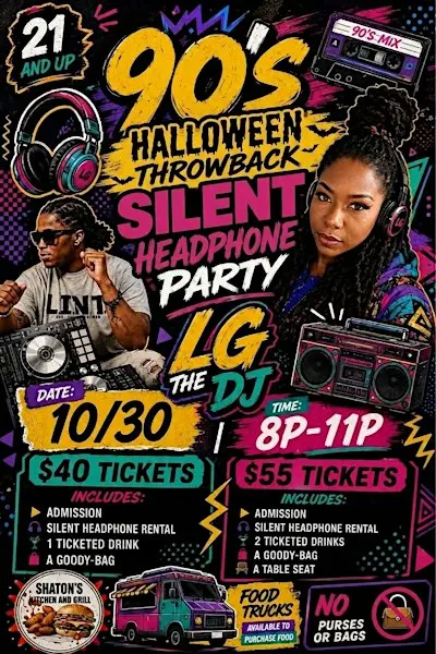 90’s “HALLOWEEN” Throwback Silent Party