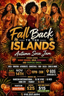 Fall Back to the Islands Soca Jam