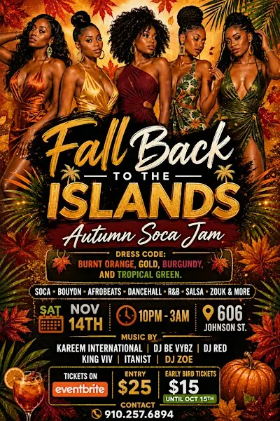 Fall Back to the Islands Soca Jam