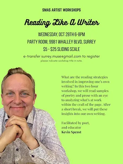 Reading Like A Writer by Kevin Spenst