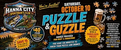 PUZZLE & GUZZLE!