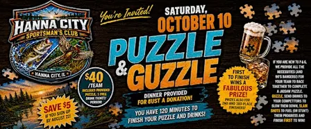 PUZZLE & GUZZLE!