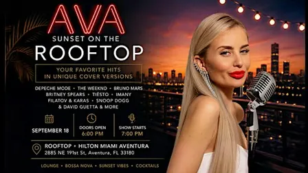 AVA LIVE ON THE ROOFTOP YOUR FAVORITE HITS — REIMAGINED IN UNIQUE COVER VE