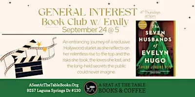 General Interest Book Club with Emily: The Seven Husbands of Evelyn Hugo