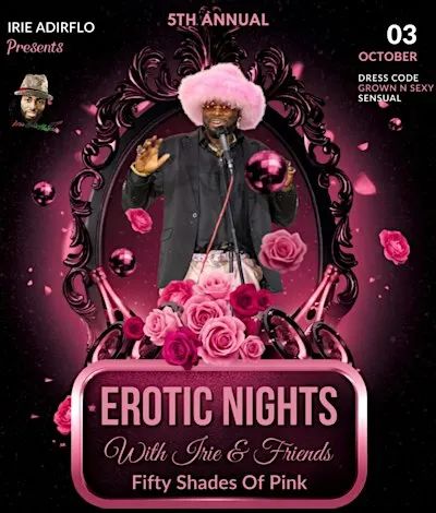 5th Annual Erotic Nights with Irie & Friends Fifty Shades Of Pink