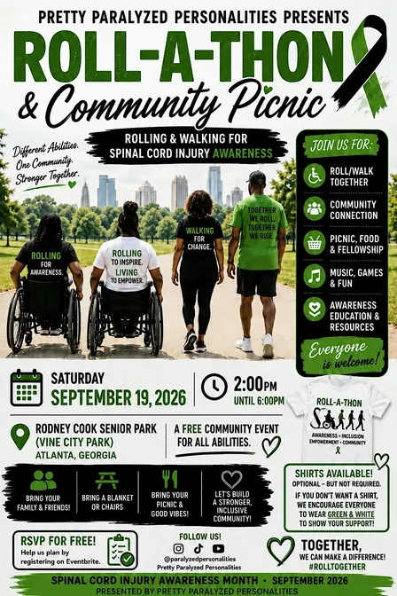 Roll-A-Thon & Community Picnic: Rolling & Walking for Spinal Cord Injury