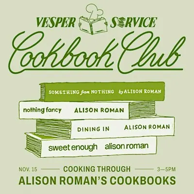Vesper Service: A Cookbook Club