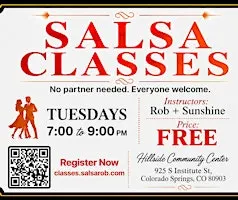 FREE Salsa Classes at Hillside Community Center