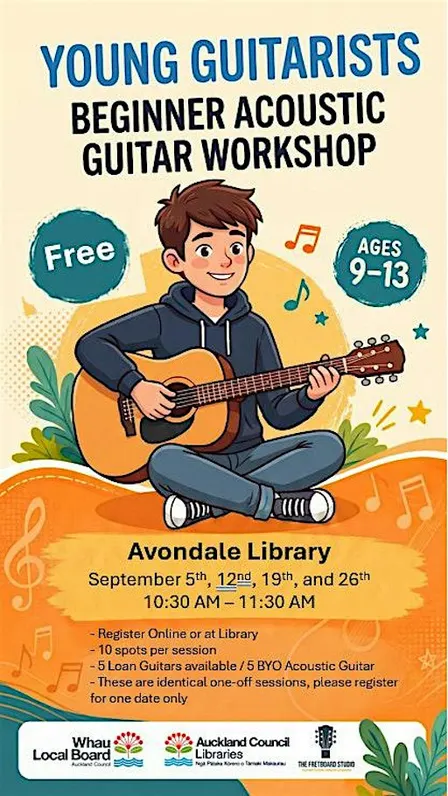 Young Guitarist Beginner Acoustic Workshop 4 (Age 9-13)