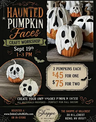 Scary Clay Pumpkins