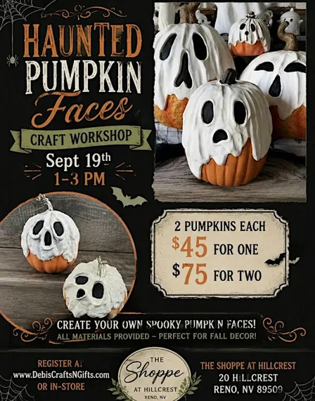 Scary Clay Pumpkins