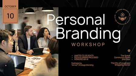 Personal Branding Workshop (+Pizza) by Tarroq Agency