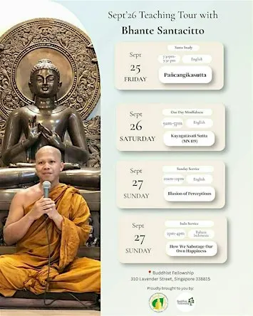 One Day Mindfulness with Bhante Santacitto (In English)