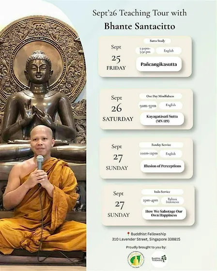One Day Mindfulness with Bhante Santacitto (In English)