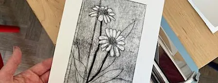 Intaglio printmaking using Recycled Materials.