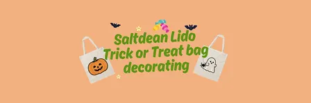 Saltdean Lido Kids Trick or Treat bag Decorating