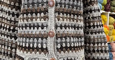 Granny Go round crochet garment