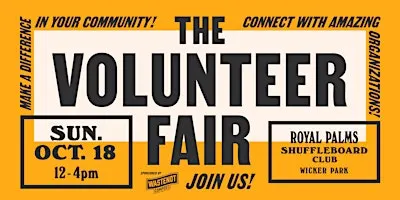 FIND YOUR THING at the Fall 2026 Volunteer Fair!