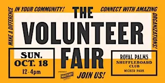 FIND YOUR THING at the Fall 2026 Volunteer Fair!