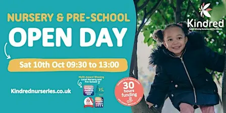 Kindred Salisbury Nursery & Pre-School Open Day - 10th October 2026