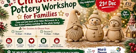 Christmas Pottery Workshop for Families