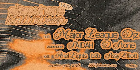 Elsewhere Halloween - Major League DJz, SAIDAH, D Stone + more