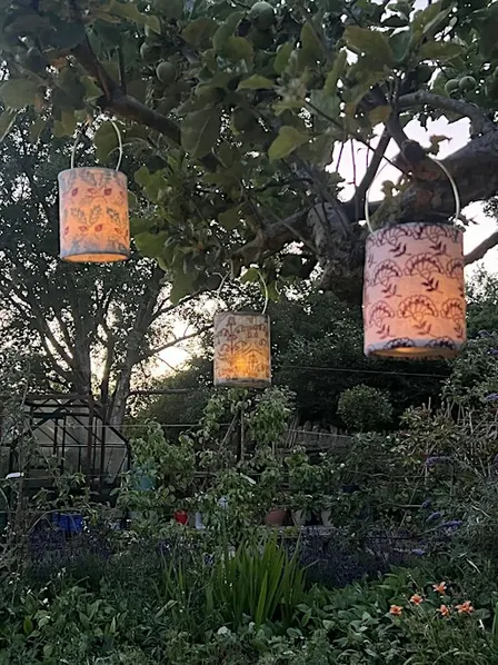 Block Print on Fabric and Make a Lantern Workshop
