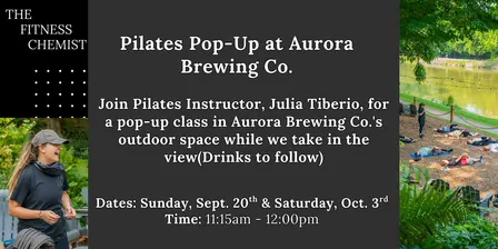Pilates Pop-Up at Aurora Brewing Co.