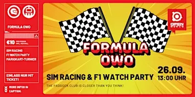 SIM RACING & FORMULA 1 WATCH PARTY - FORMULA OWO SUPPORTED BY RED BULL