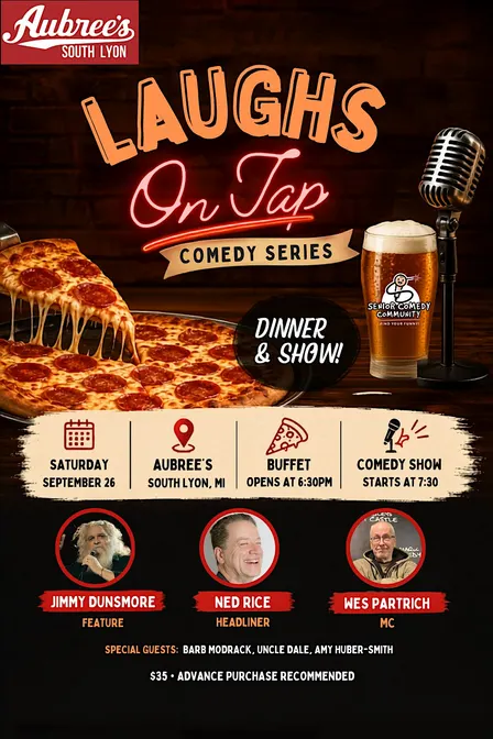 Senior Comedy Community Presents: Pizza Buffet and Comedy Show