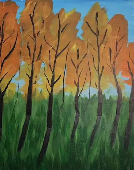 Enjoy a fun fall inspired “Autumn Leaves” paint and sip painting event.