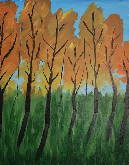 Enjoy a fun fall inspired “Autumn Leaves” paint and sip painting event.