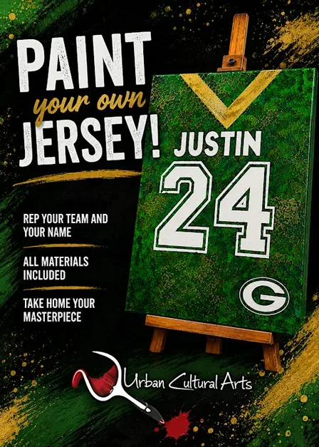 PAINT YOUR OWN JERSEY PAINT & SIP