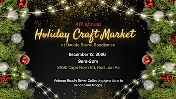 4th annual Holiday Craft Market at Double Barrel Roadhouse
