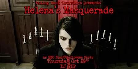 Helena’s Masquerade: Emo Night Halloween Party in the Castro!