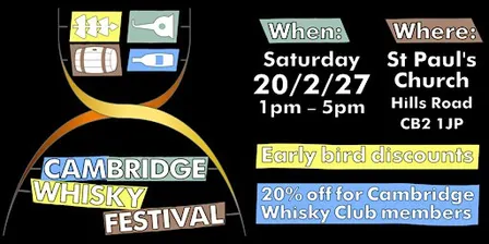 Cambridge Whisky Festival 2027