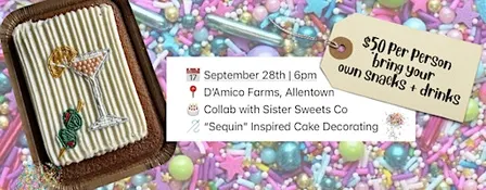 Hobby Ho x Sister Sweets Co Sequin Inspired Cake Decorating