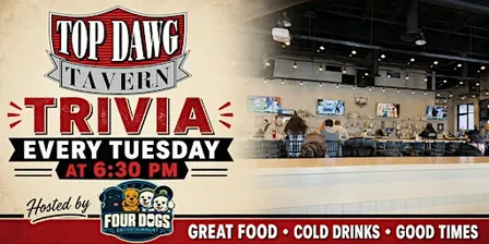 Weekly Trivia at Top Dawg Tavern - NE - Hosted by Four Dogs Entertainment