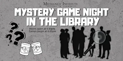 Mystery Game Night in the Library